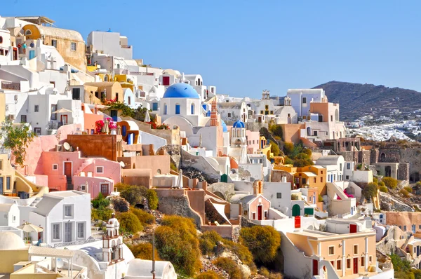 Fantastische romantische santorini eiland, Griekenland Stockfoto