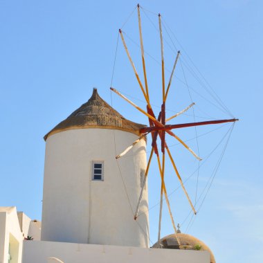 Oia santorini yel değirmeni
