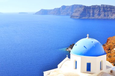 santorini, Yunanistan'ın klasik Yunan tarzı kilise