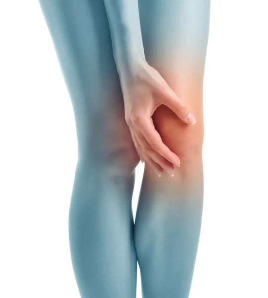 El dolor en la rodilla — Foto de Stock