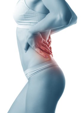 bir bel ağrısı ile genç kız