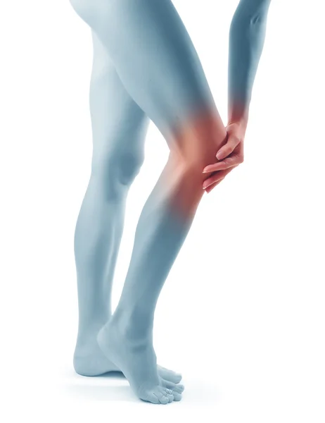 Bolest v nohou. sportovní poranění — Stock fotografie