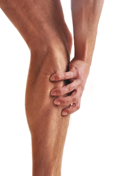 Ból w kolanie — Zdjęcie stockowe