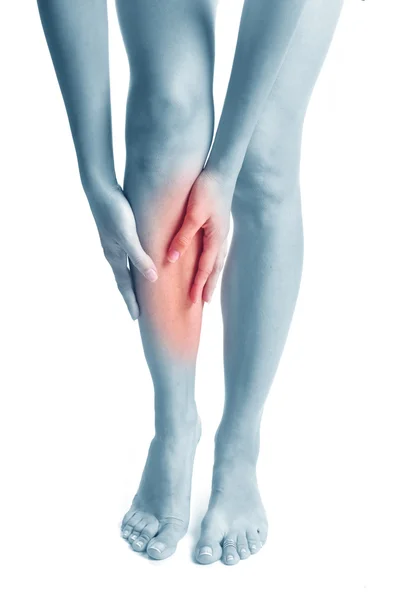 Bolest v koleno. sportovní poranění — Stock fotografie
