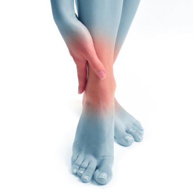 Pain in foot clipart