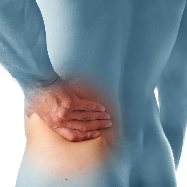 Pain in waist — Stock Photo, Image