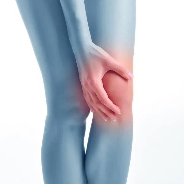 Боль в колене — стоковое фото