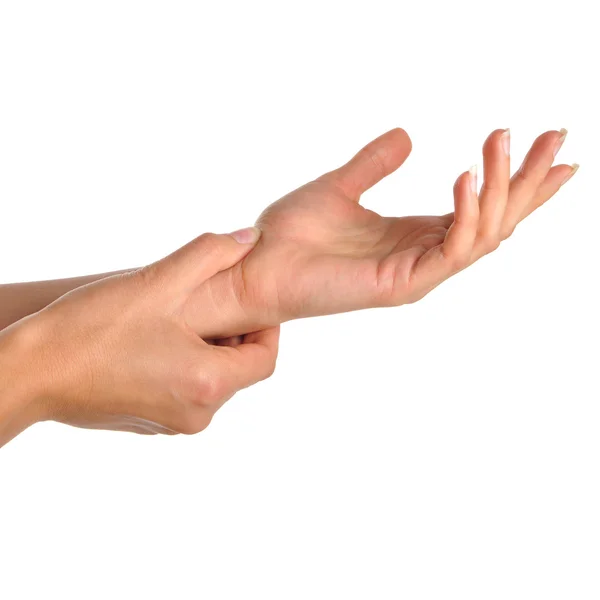 女性の手首の痛み — ストック写真