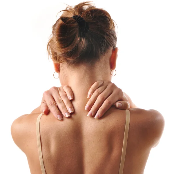 Pain in neck — Stock Photo, Image