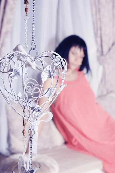 Dekorativa romantiska hjärta — Stockfoto