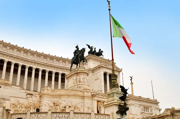 Vittorio Emanuele monument  in the city of Rome in Italy. — Stock Photo, Image