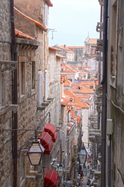 küçük sokak şehir dubrovnik, Hırvatistan