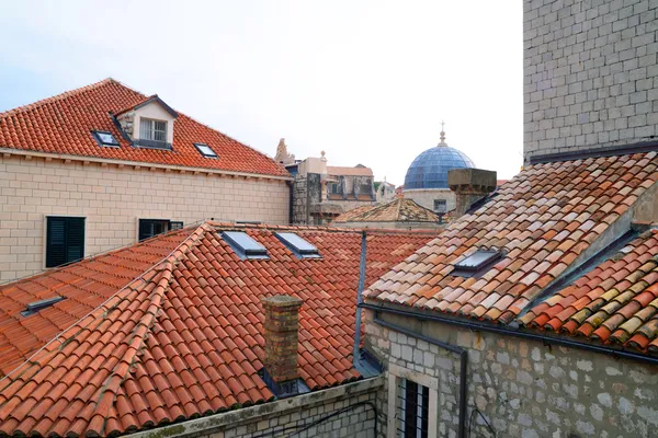 Dubrovnik Panorama tomado em muralhas fortificadas — Fotografia de Stock Grátis