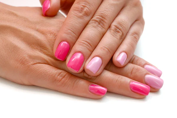 Pink manicure — Stock Photo, Image
