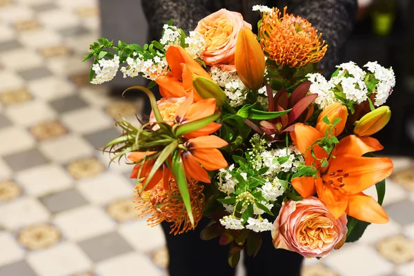 Boeket Van Verschillende Bloemen — Stockfoto