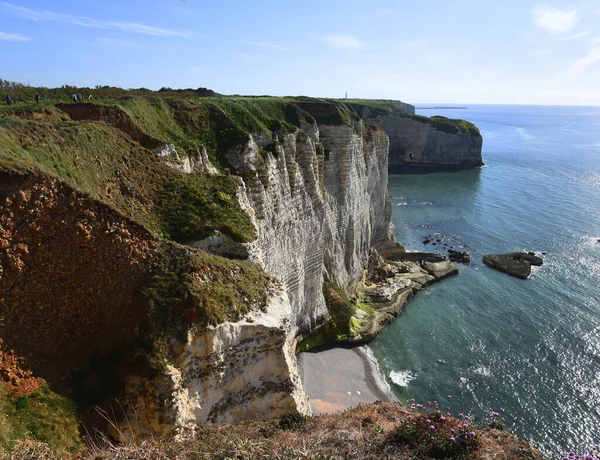 Beautiful View Sea Coast Etretat France —  Fotos de Stock