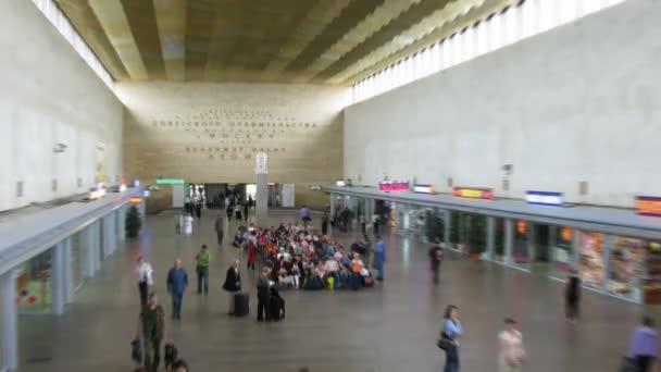 Estación de tren time lapse — Vídeos de Stock