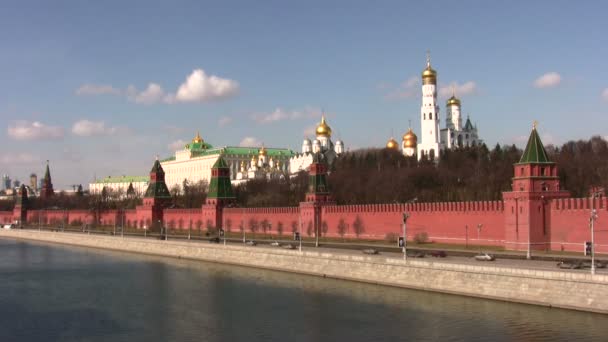 Muro do Kremlin de Moscou — Vídeo de Stock