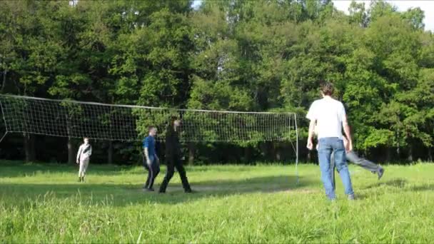 Volleyball time lapse — Stock Video