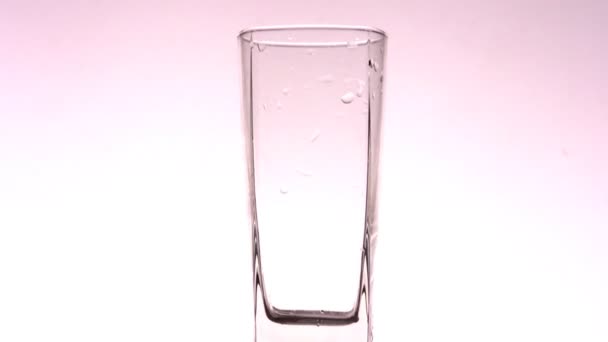 Water glass — Stock Video