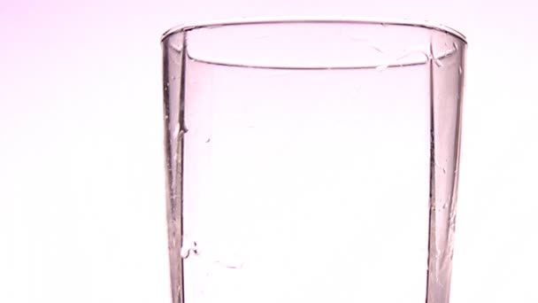 Water glass — Stock Video