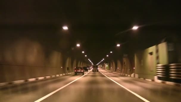 Tunnel auto — Video Stock