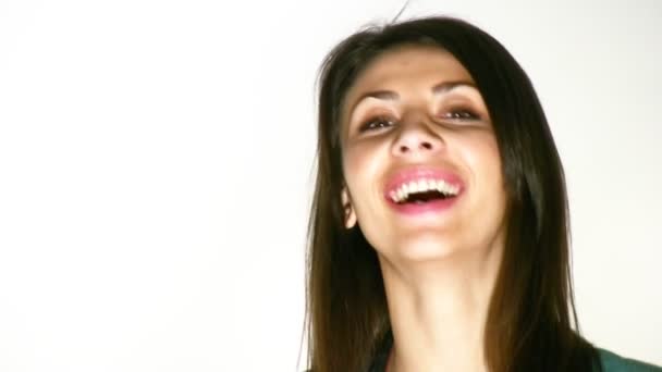 Visage souriant de femme 