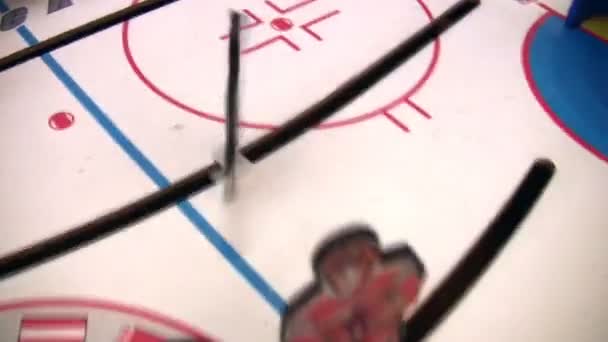 Juguete de hockey — Vídeos de Stock