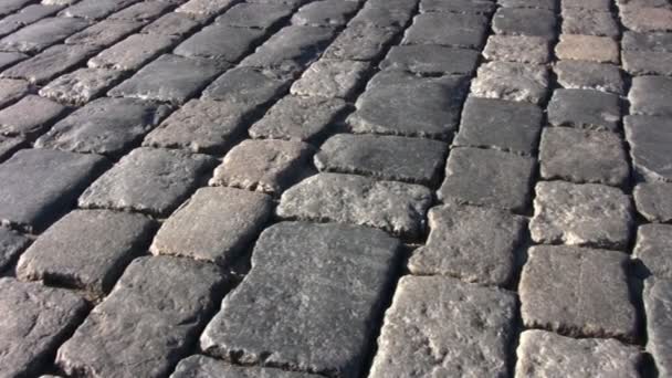 Pavimentación de piedra. Moscú . — Vídeos de Stock