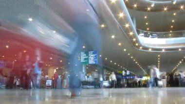 Mocsow - 16 Haziran: yolcu Bagaj içinde Havaalanı domodedovo 16 Haziran 2009, Moskova, Rusya ile. zaman atlamalı