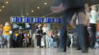 Mocsow - 16 Haziran: yolcu Bagaj ve kurulu bir salonda, Moskova, Rusya Havalimanı domodedovo 16 Haziran 2009