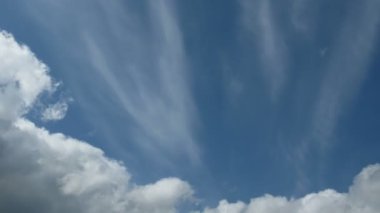 bulutlar gökyüzü, zaman atlamalı olarak