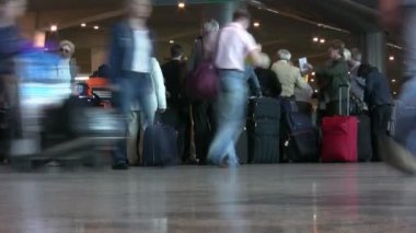 Moskova - 16 Haziran. yabancı yolcuların domodedovo Uluslararası Havaalanı 16 Haziran 2009 tarihinde Moskova, Rusya geliyor. Domodedovo, Rusya'nın en büyük Havalimanı yolcu ve kargo trafik açısından olduğunu