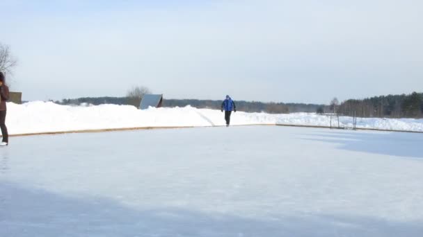 Skridskobana, tidsinställd — Stockvideo