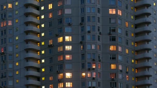 Edificio in diversi momenti della giornata — Video Stock