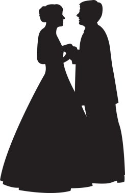 evlilik çift yüz vektör