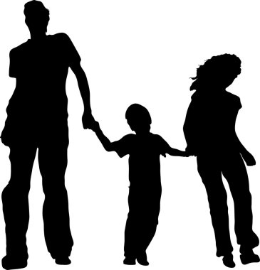 vektör çalışan aile