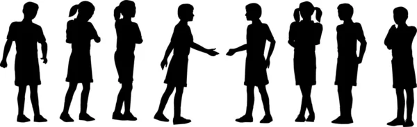 Children handshake — Stock Vector