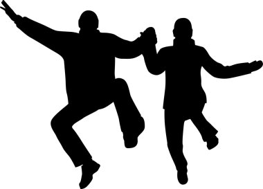 vektör çift atlama. Kış.