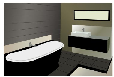 banyo vektör