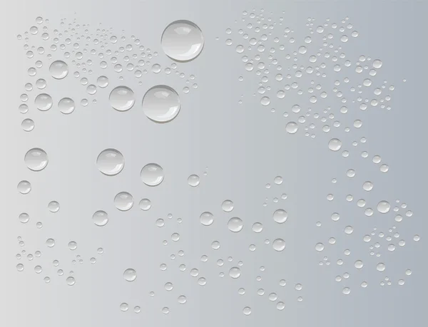 Gotas de agua vector — Vector de stock