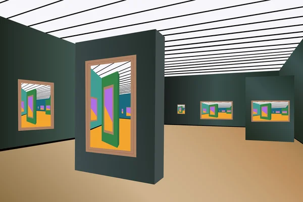 Kunst Galerij vector — Stockvector