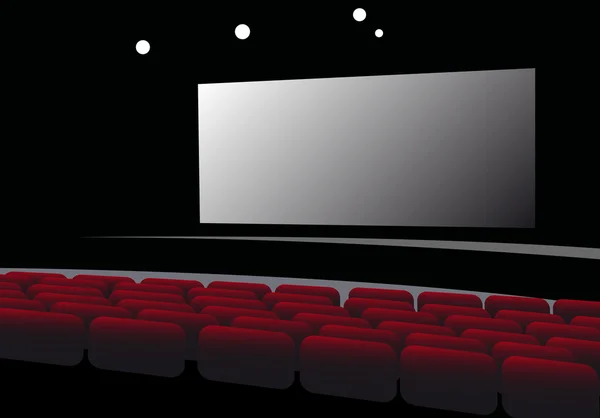 Cinema interior vector — Stock Vector