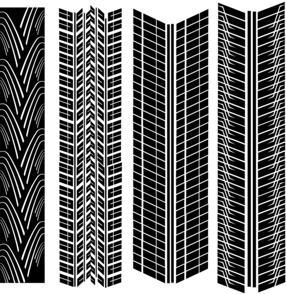 Vecteur d'empreintes de pneus — Image vectorielle