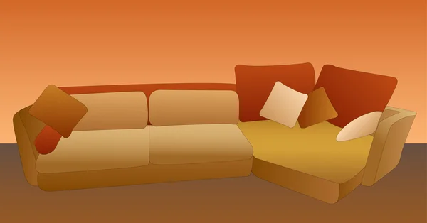 Sofa vector — Stockvector