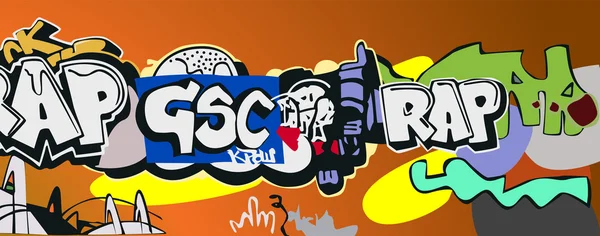 Graffiti. — Vector de stock