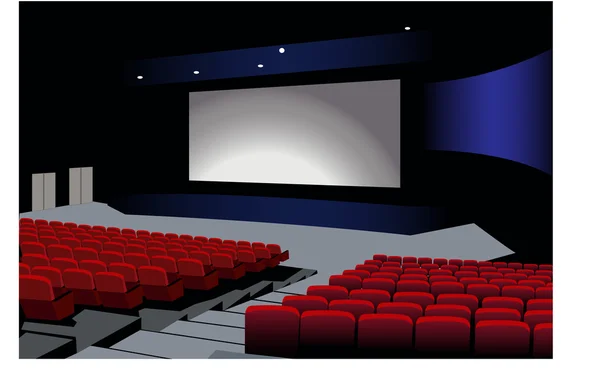 Cinema interior vector — Stock Vector