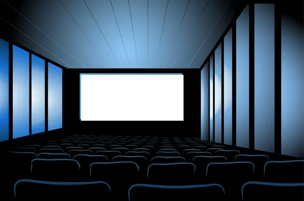 Vettore interno del cinema Illustrazione Stock