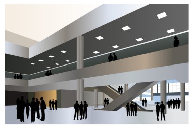 İş Merkezi vektör siluet