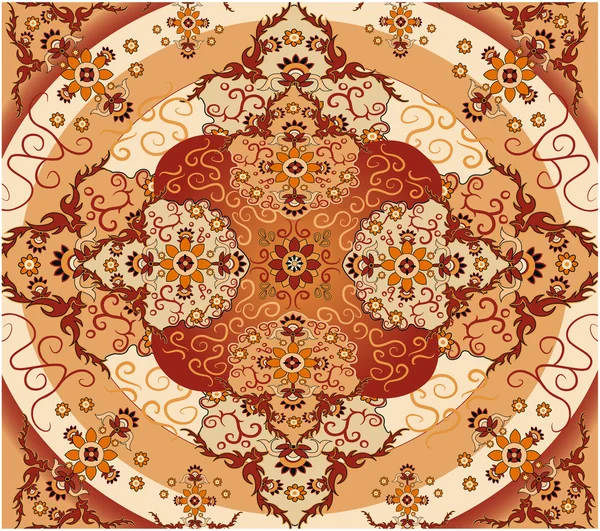 Floral carpet vector — Stock Vector